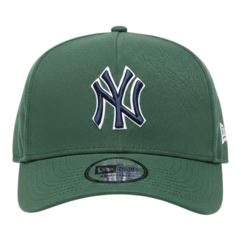 Boné Adulto New Era 940 A-Frame New York Yankees Outline Script Aba Curva