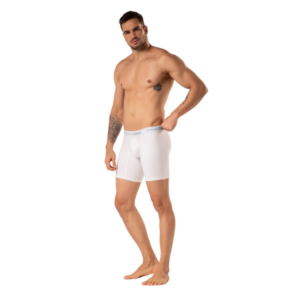 Imagem 4 do produto Cueca Boxer Malhas Keeper Microfibra Long Leg
