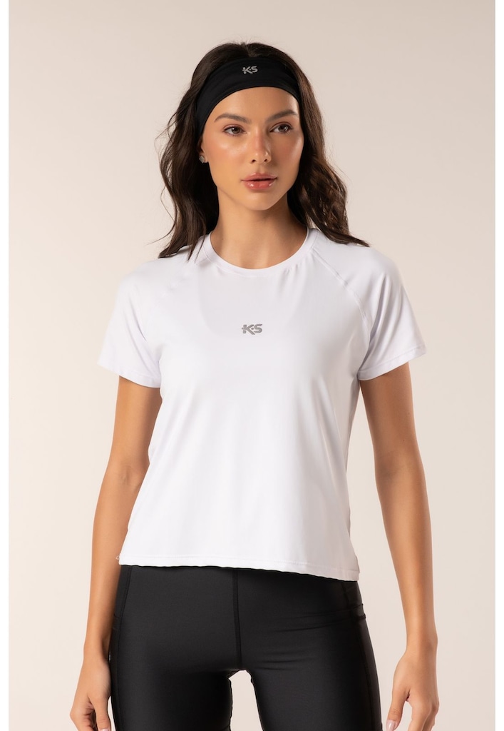 Blusa Croped Malhas Keeper UV Protection Feminina