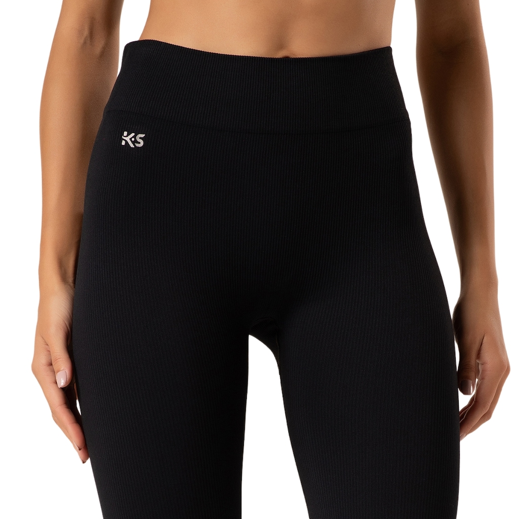 Imagem 4 do produto Calça Legging Malhas Keeper Canelada sem Costura Feminina