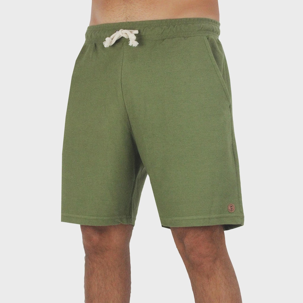 Bermuda Salazar Ocean Natural Linho - Masculina