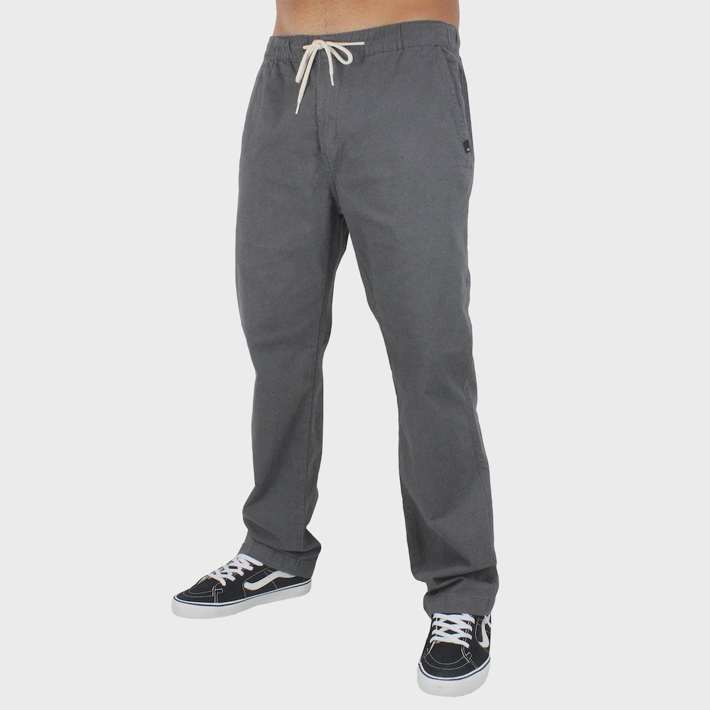 Calça Quiksilver Taxer Twill Cinza - Masculina