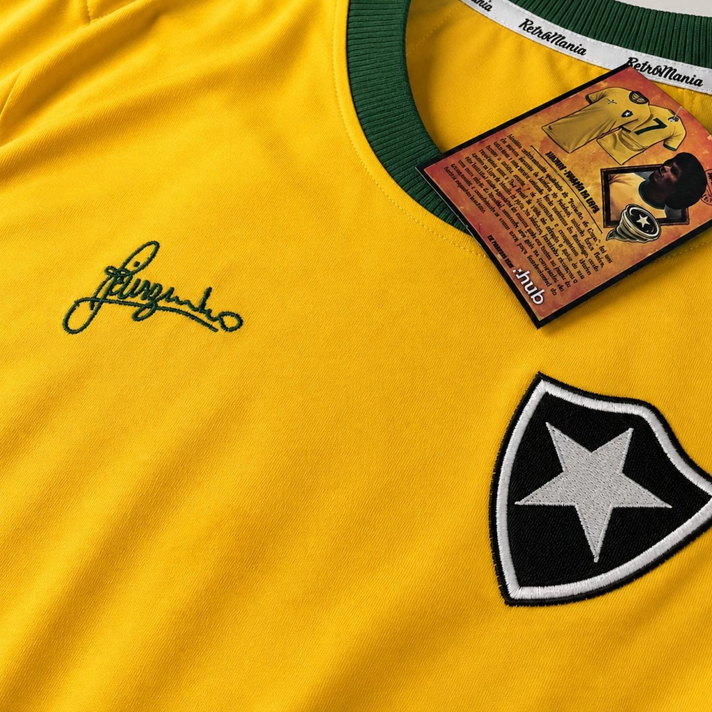 Imagem 4 do produto Camisa do Botafogo Edição Especial Brasil Jairzinho RetrôMania - Masculina