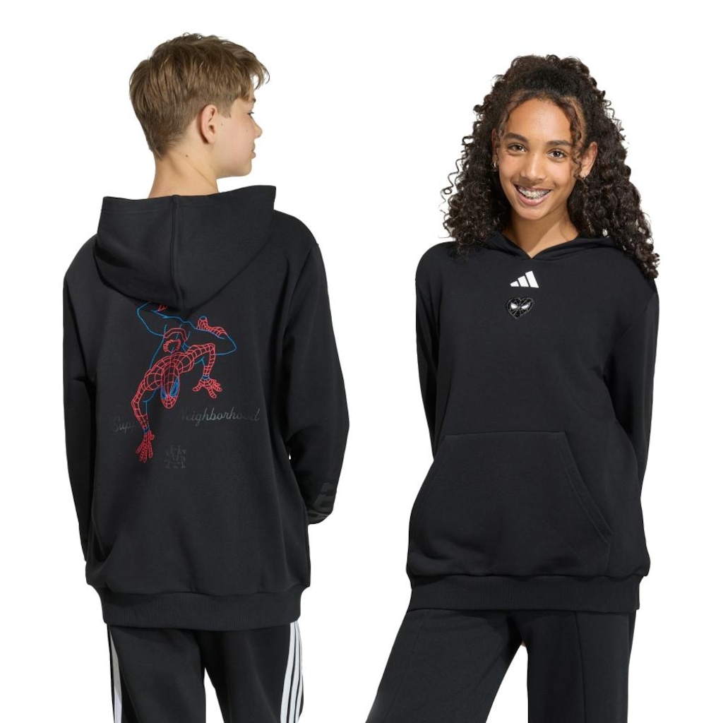 Blusão de Moletom adidas Marvel Spider-Man Infantil