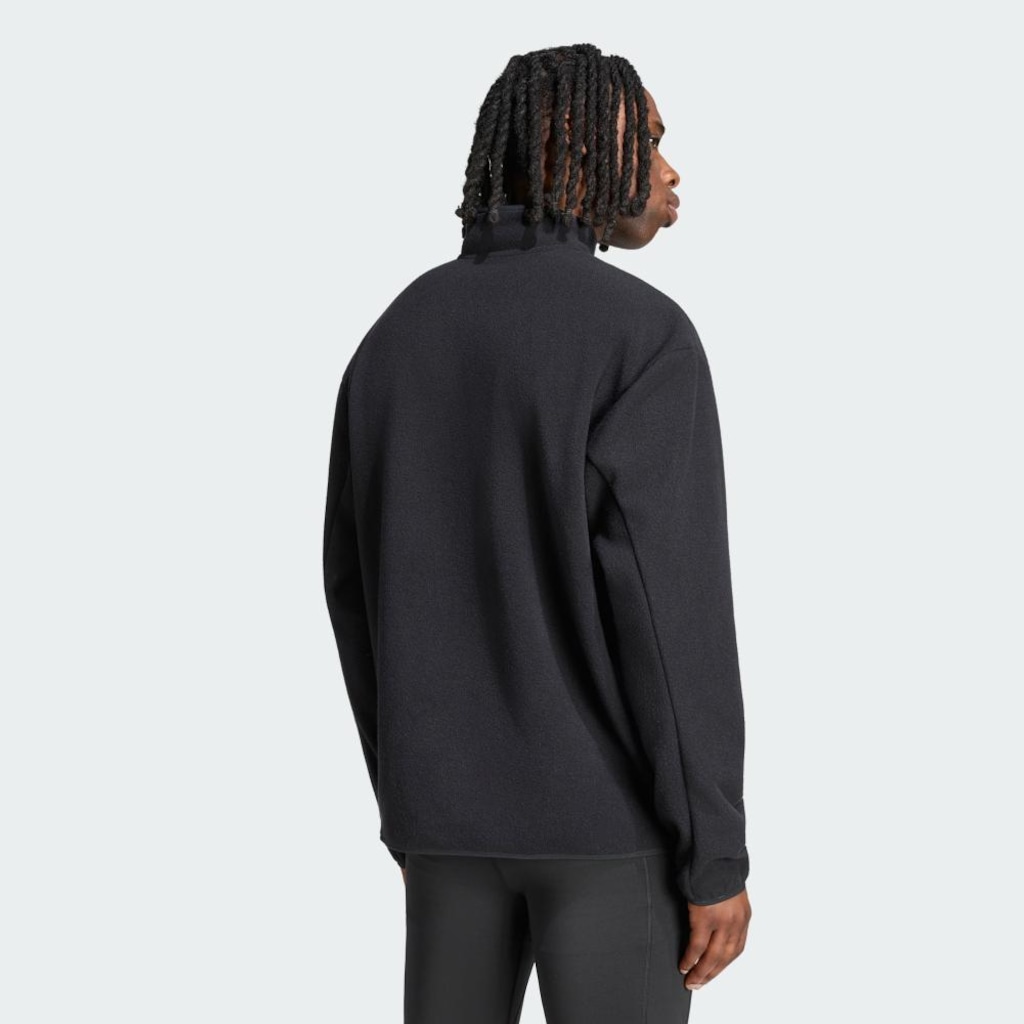 Imagem 3 do produto Blusão de Moletom Fleece Zíper Meia Altura adi365 Running Essentials Winterised adidas Masculino