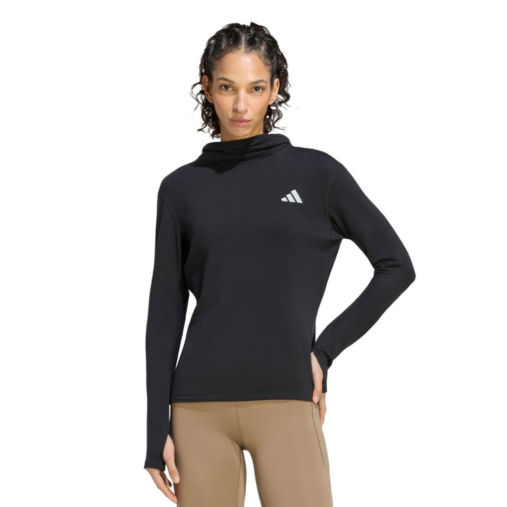 Jaqueta com Capuz de Manga Longa adi365 Running Essentials Winterised adidas Feminino