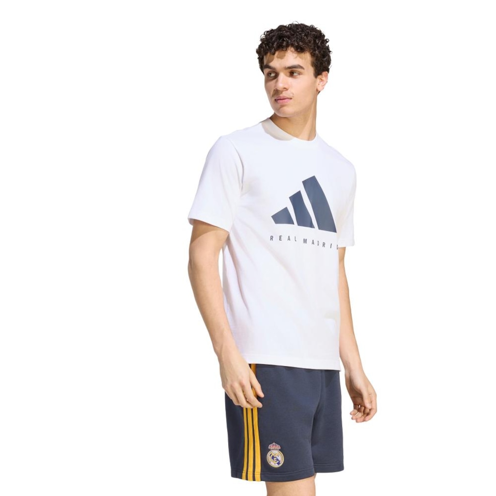 Camiseta Estampada Real Madrid DNA adidas Masculino