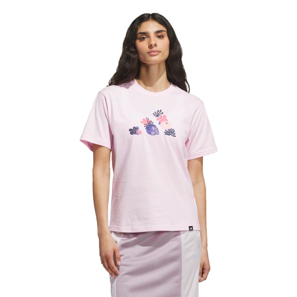 Camiseta adidas Logo Floral Feminina