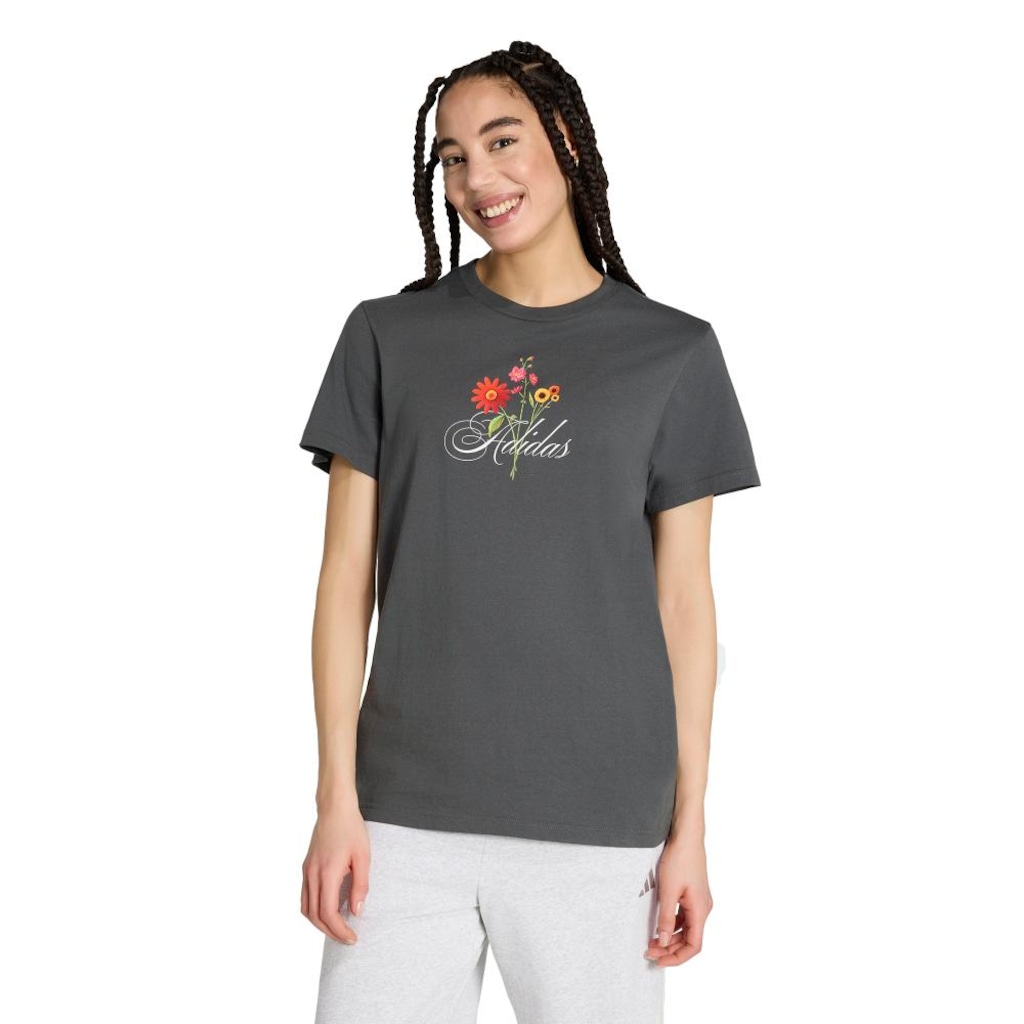 Camiseta adidas Estampa Floral Feminina