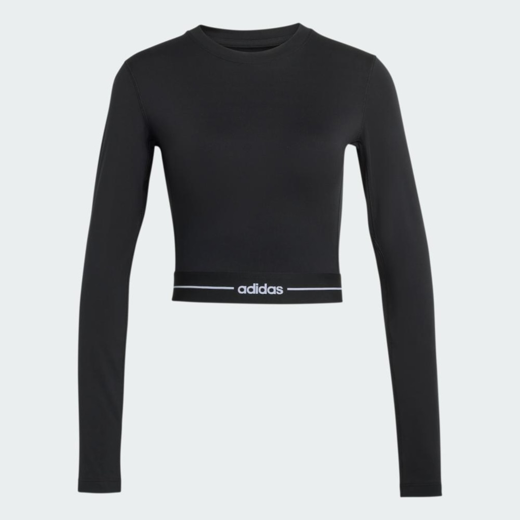 Imagem 2 do produto Blusa cropped de manga longa Hyperglam adidas Feminina