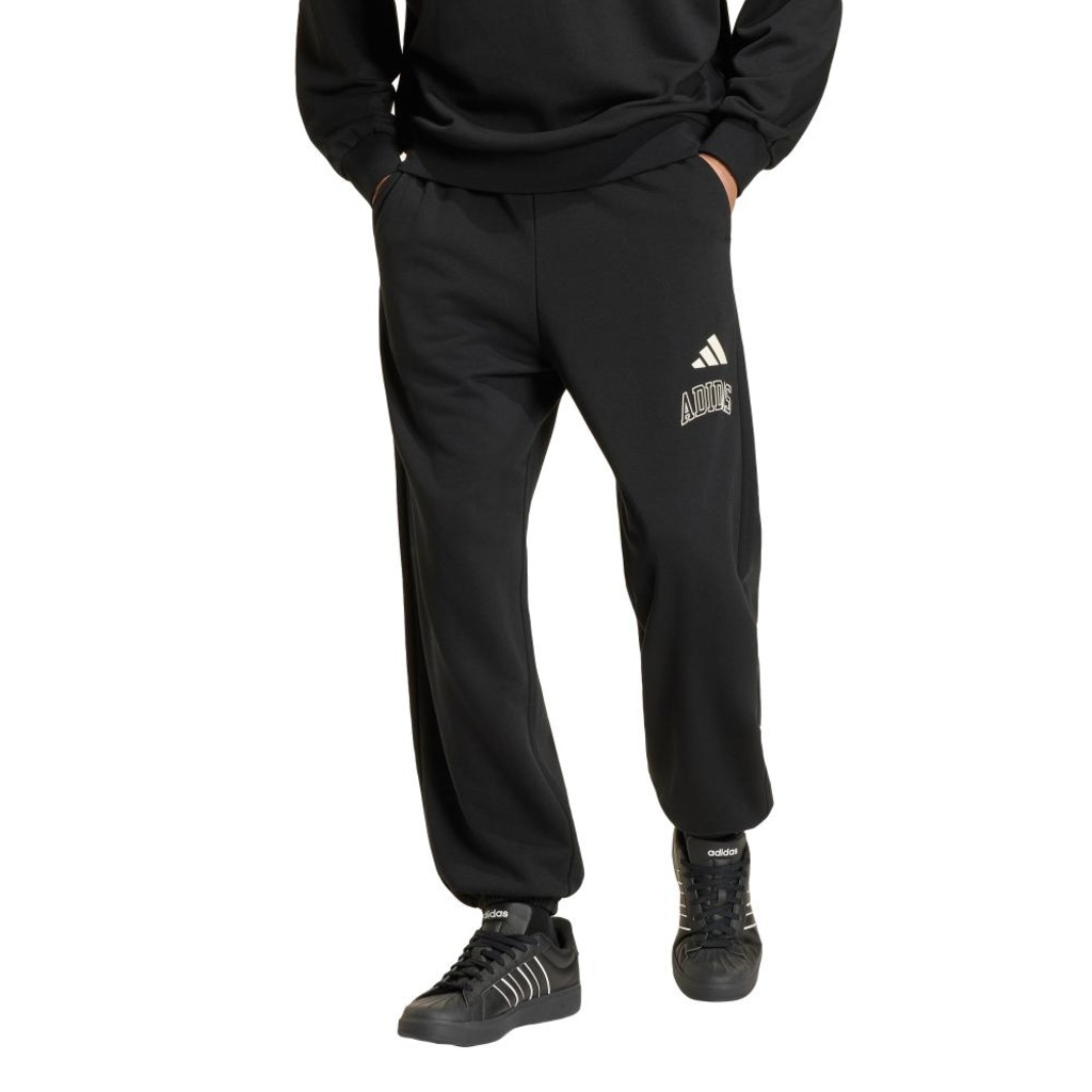 Calça Moletinho Barra Punho adidas Seasonal Essentials Collegiate Masculina