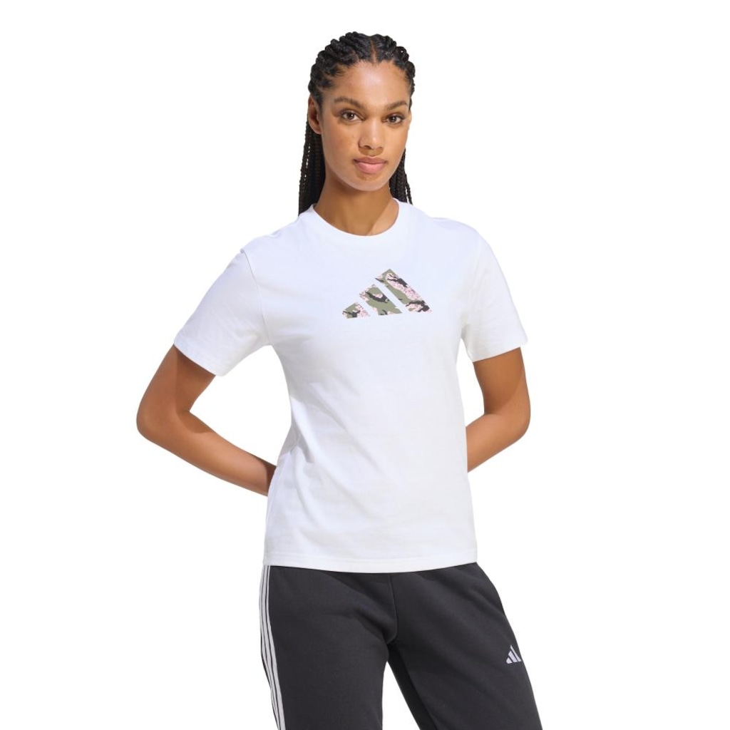 Camiseta adidas Camuflagem Feminina