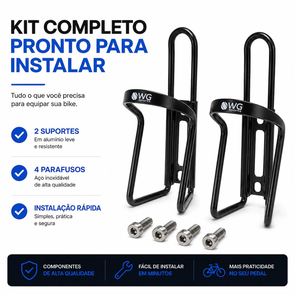 Imagem 5 do produto Kit 2 Suportes Caramanhola WG Sports