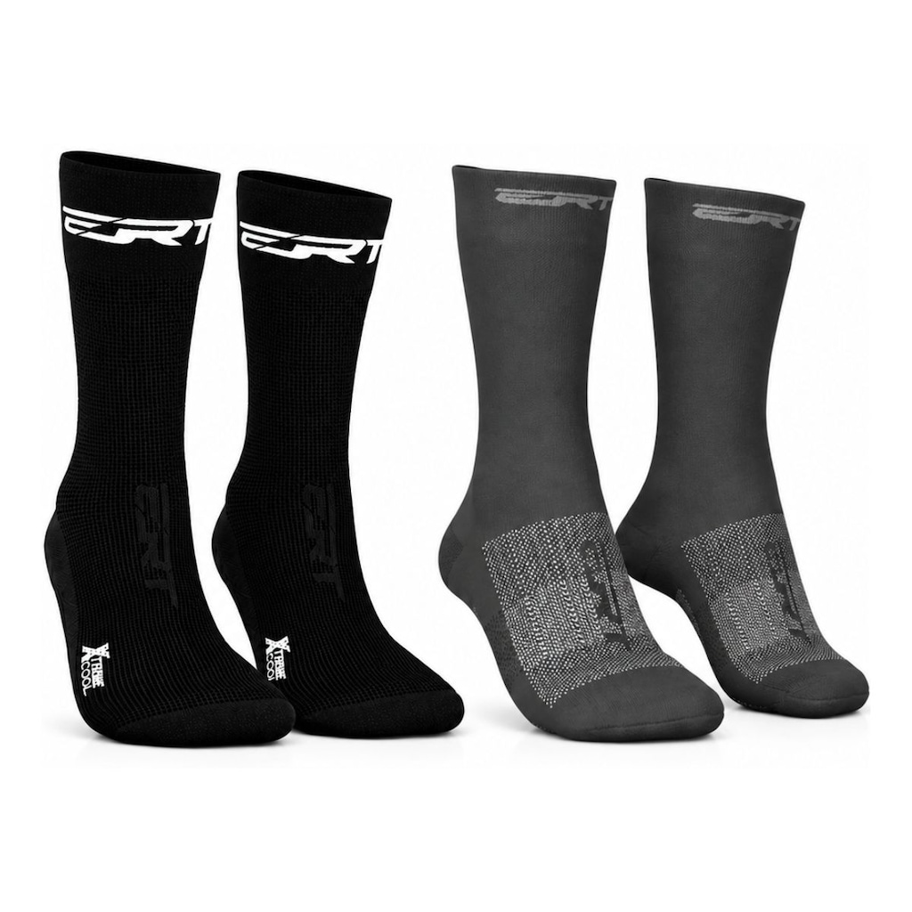 Kit 2 Pares de Meia Cano Médio ERT Xtreme Cool - Unissex