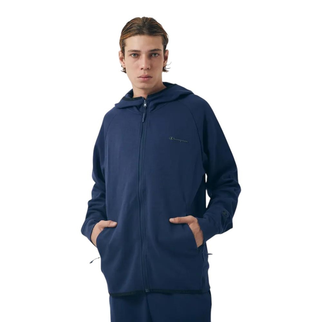 Jaqueta Masculina Champion Tech Mini Script Logo Athletic