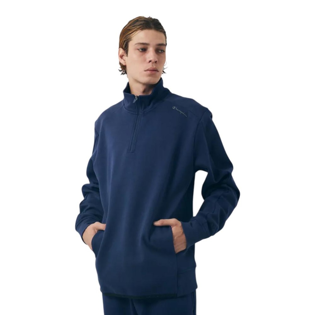 Blusão Moletom Champion Active Quarter Zip - Masculino