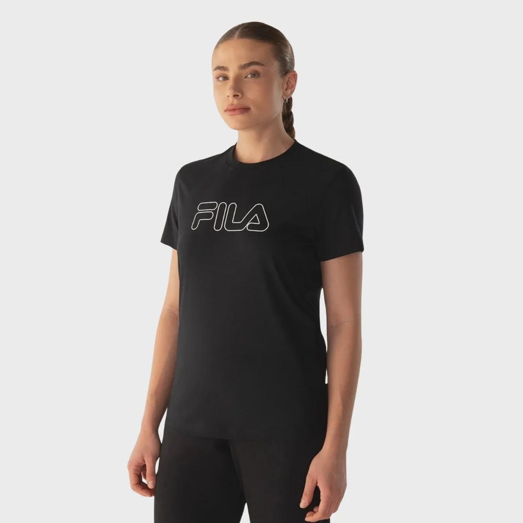 Camiseta Fila Regular Basic Outline - Feminina - Foto 1