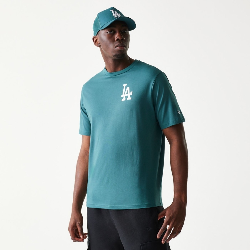 Camiseta New Era Regular MLB Los Angeles Dodgers Masculino