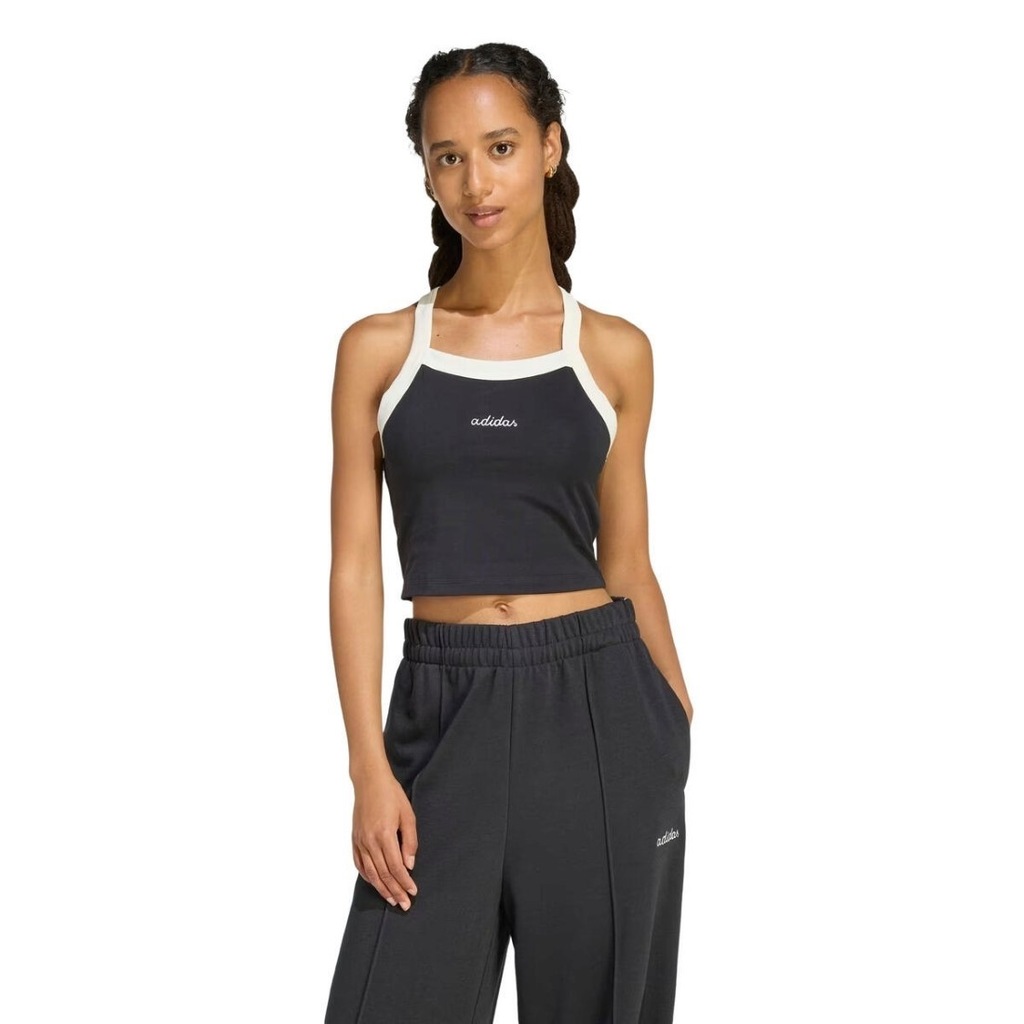 Top Regata adidas Seasonal Essentials Colorpop Estampa Bordada Feminino