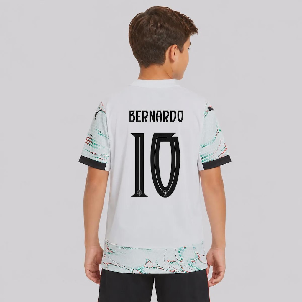 Camisa Portugal II 25/26 10 Bernardo Silva Puma Infantil