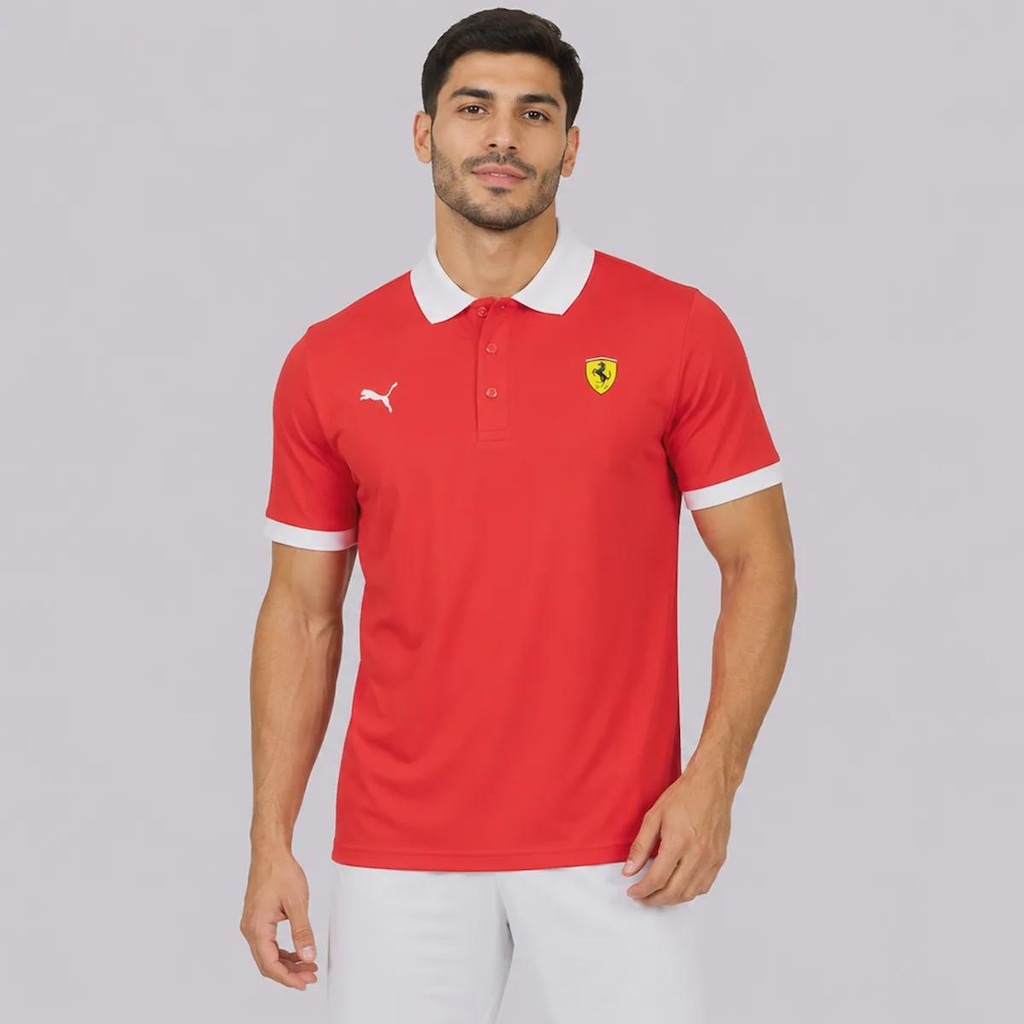 Camisa Polo Puma Ferrari Piquet Masculina