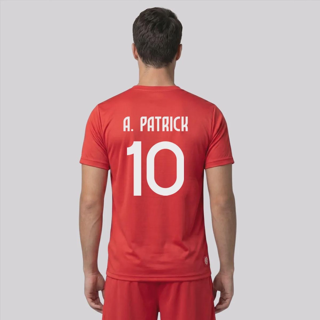 Camisa do Internacional Esportiva Dry 10 A. Patrick Masculina