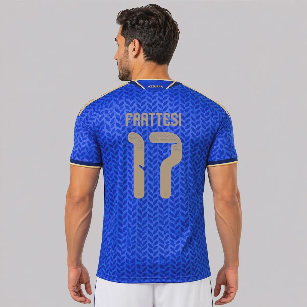 Camisa Itália I 26/27 17 D. Frattesi adidas Masculina