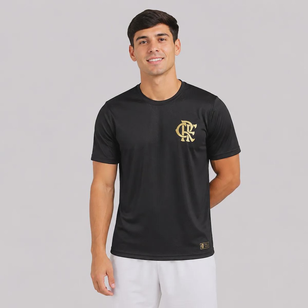 Camisa do Flamengo Poliamida Escudo Masculina