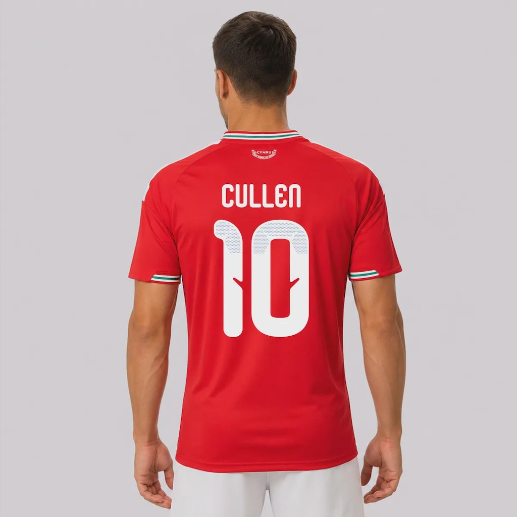 Camisa País de Gales I 26/27 10 L. Cullen adidas - Masculina