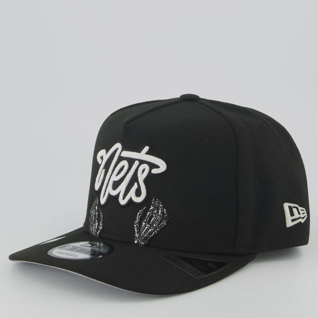 Boné Unissex New Era Brooklyn Nets NBA Script 940 AF - Aba Curva