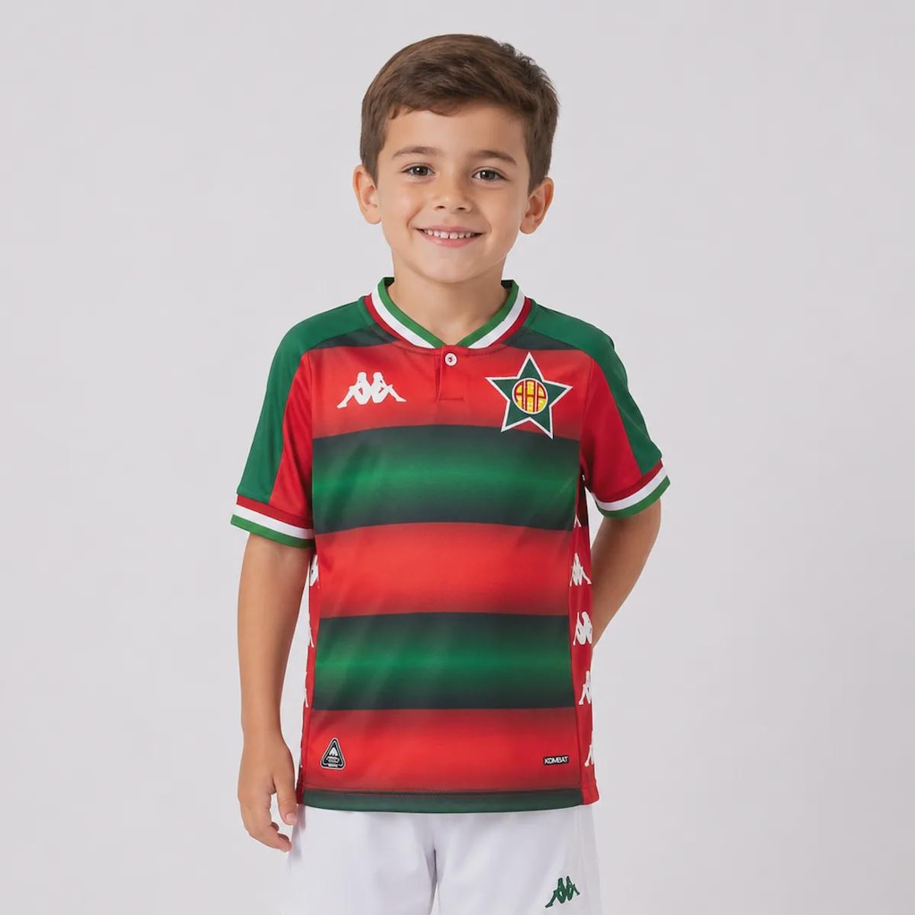 Camisa da Portuguesa RJ II 26/27 Kappa - Infantil