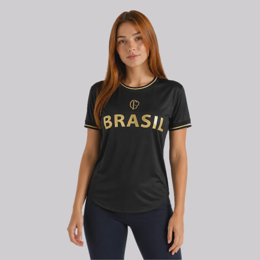 Camisa do Corinthians Brasil Dry - Feminina