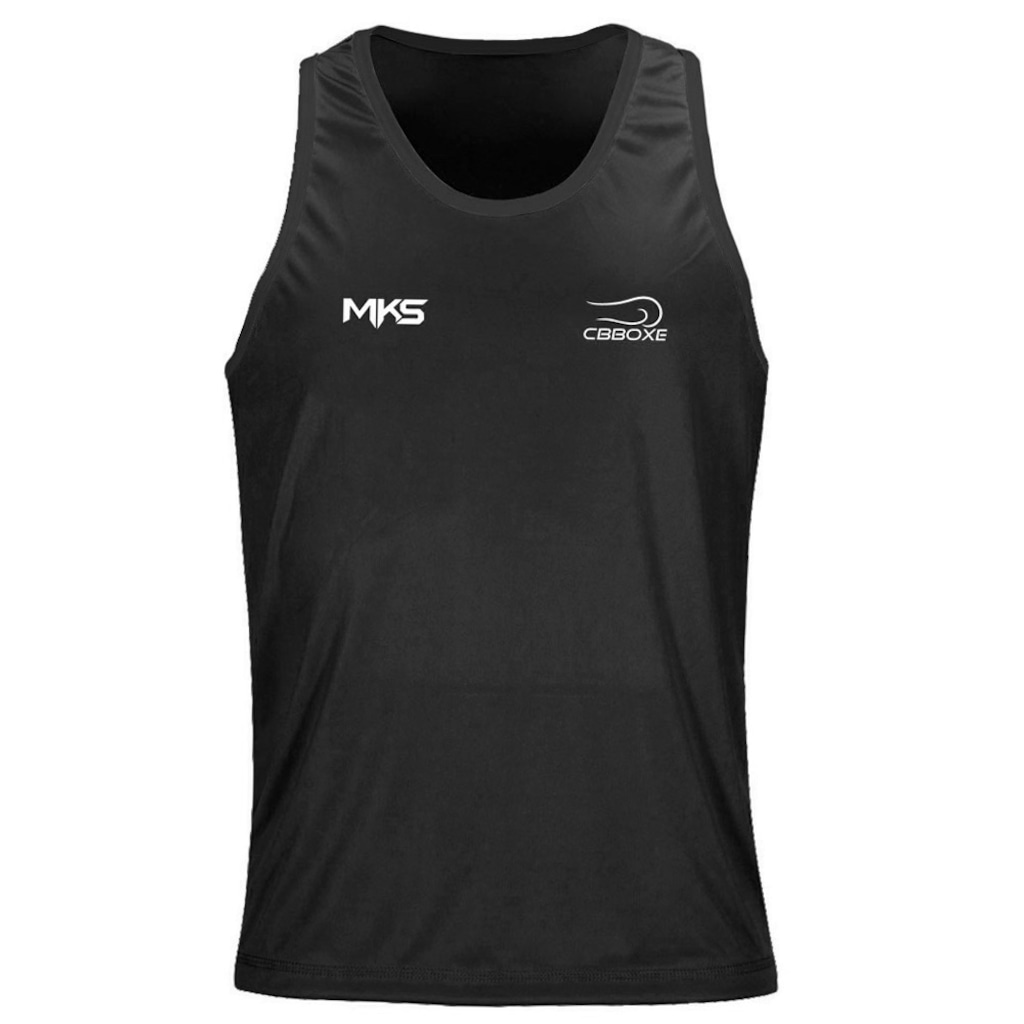 Camiseta Regata Boxe MKS Pro Dry CBBOXE Oficial Masculina
