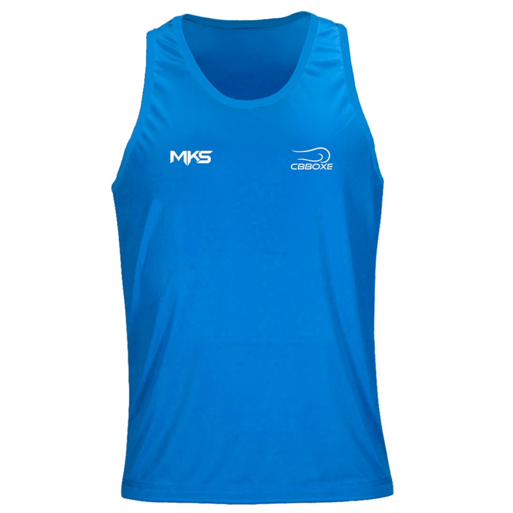 Camiseta Regata Boxe MKS Pro Dry CBBOXE Oficial Masculina