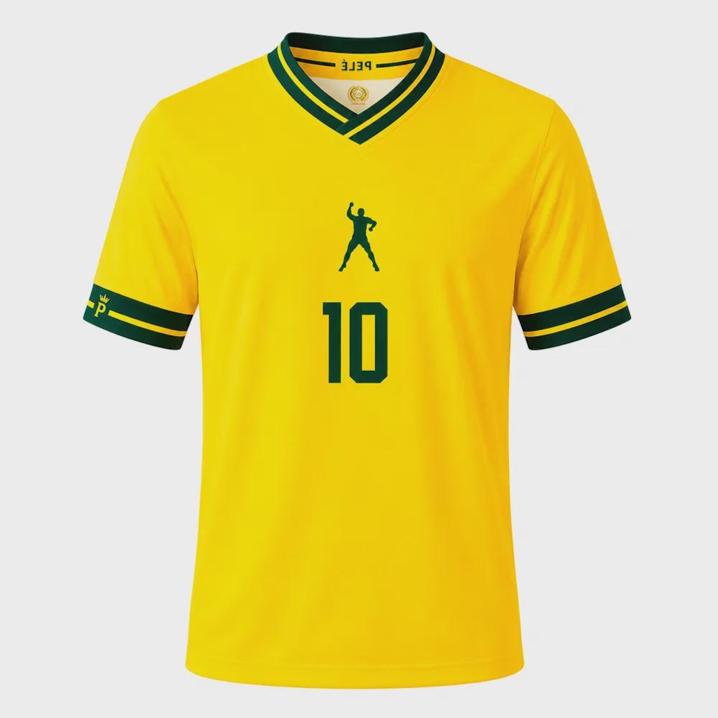 Camiseta do Brasil Pelé 10 Performance Athleta - Masculina