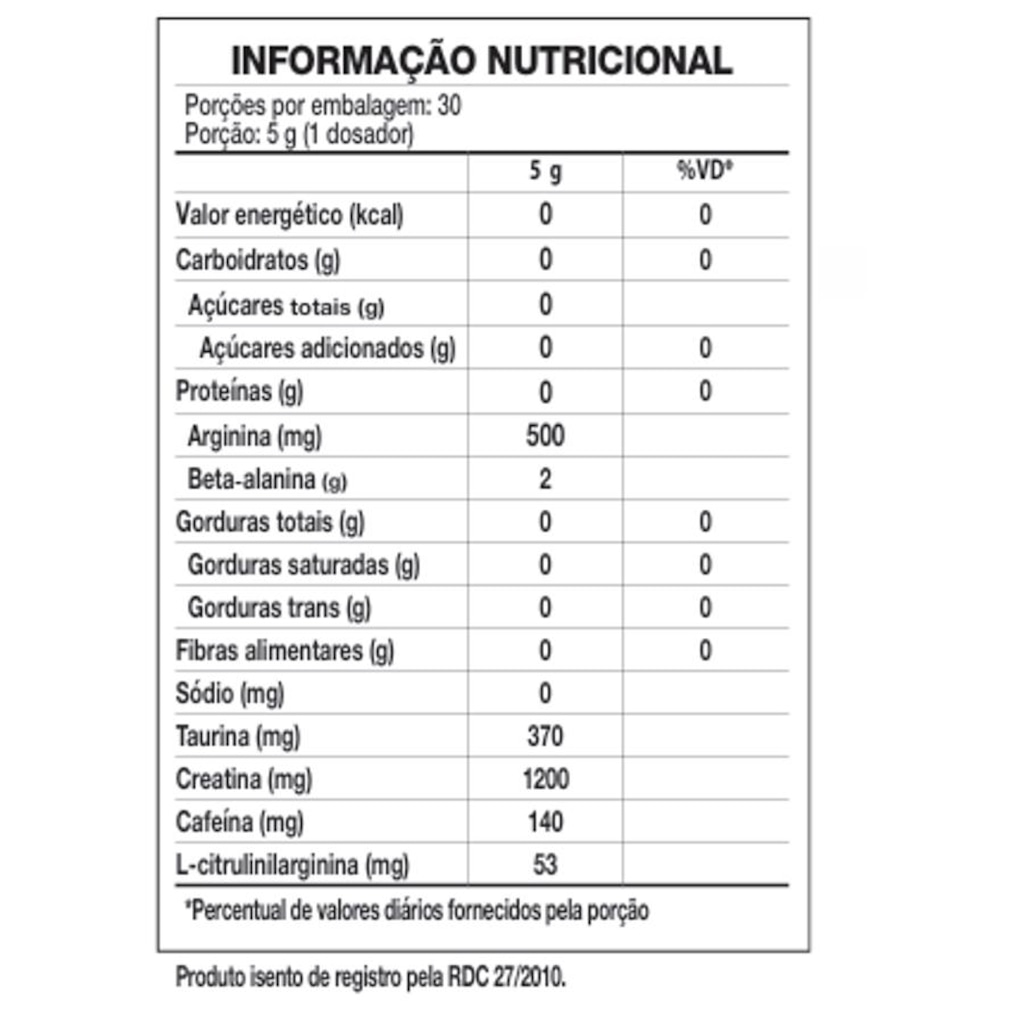 Imagem 2 do produto Combo Pré Treino Bone Crusher Lemon Radioactive 150G + Creatina Creator 500G - Black Skull
