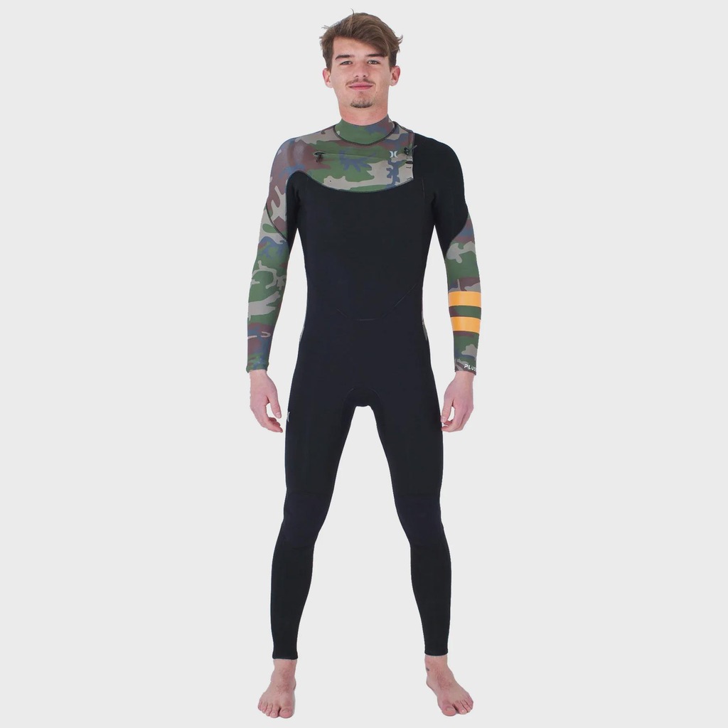 Long John Hurley 3/2mm Plus Printed Chest Zip Masculino