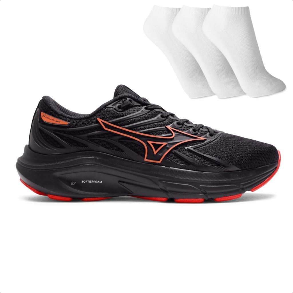 Tênis Masculino Mizuno Jet 8 + 3 Pares de Meias