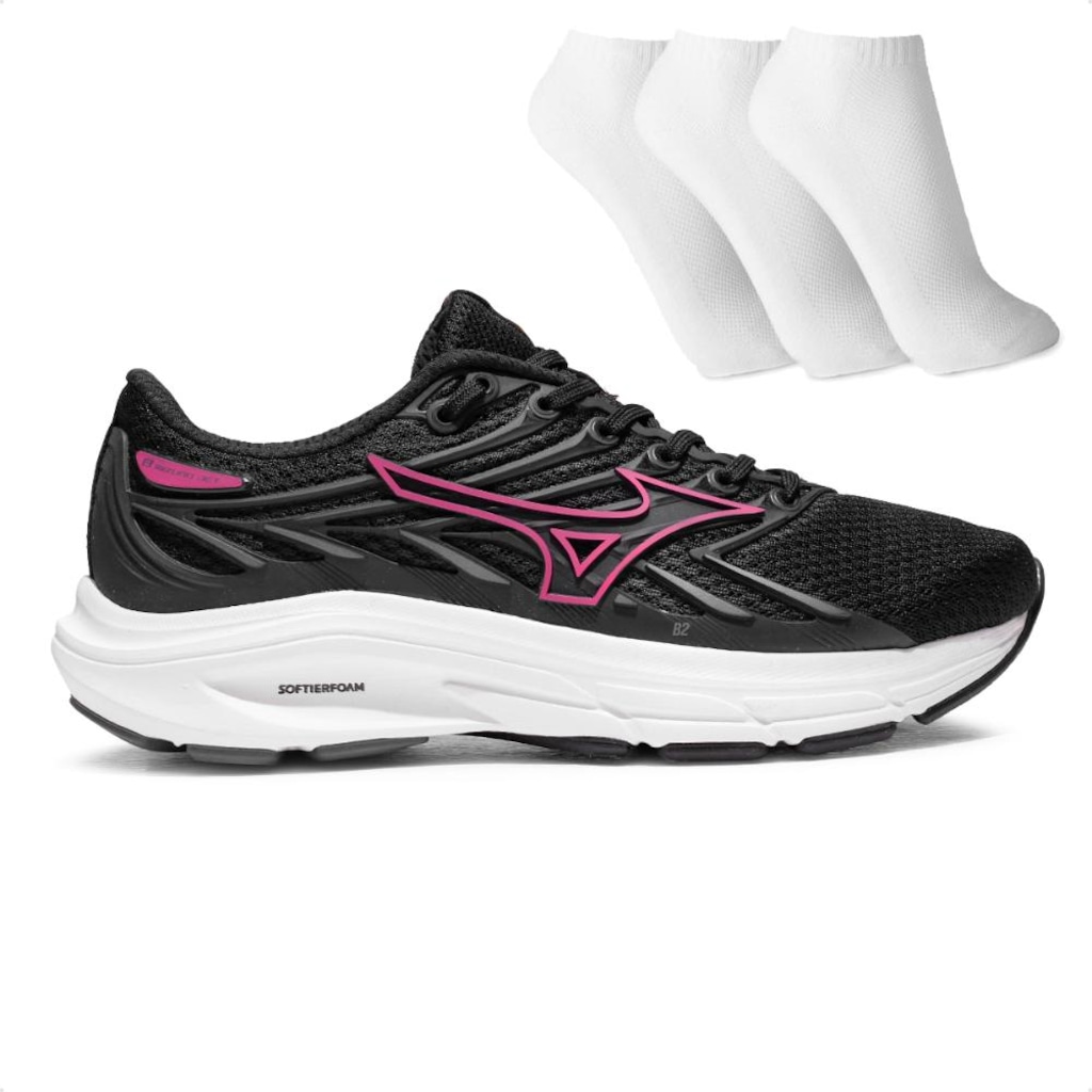 Tênis Feminino Mizuno Jet 8 + 3 Pares de Meias