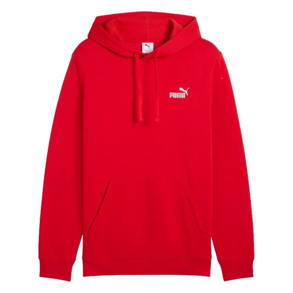 Blusão de Moletom Puma Canguru Capuz ESS Small Logo Hoodie FL - Masculino
