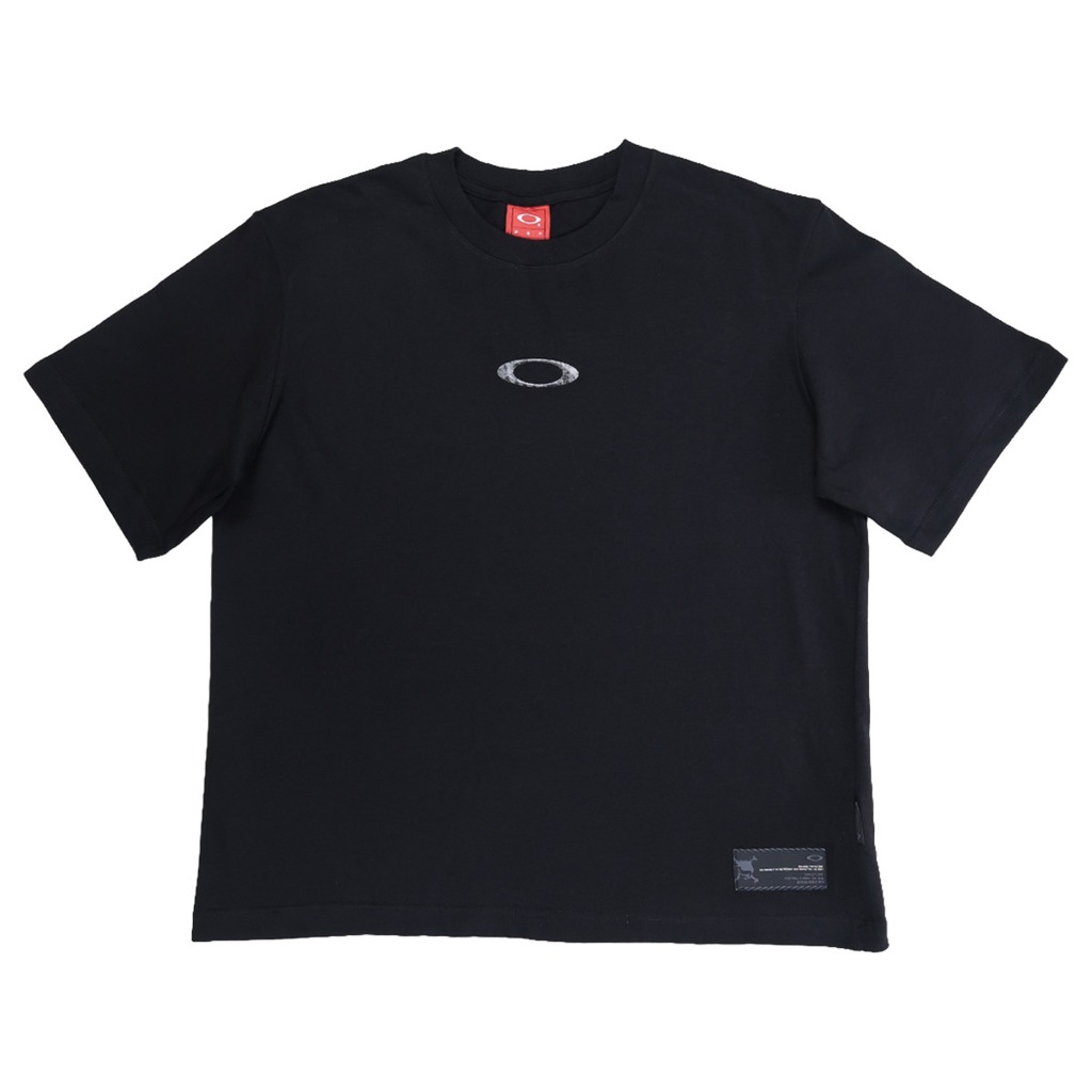 Camiseta Oversized Oakley Ellipse Rocky Blackout - Masculina