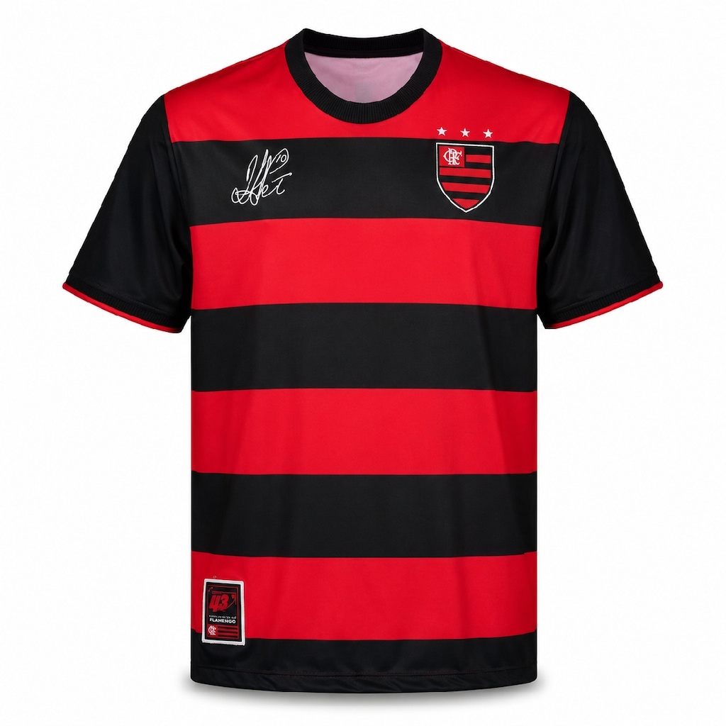 Camisa do Flamengo Retrô 2001 Petkovic Edição Especial Braziline - Masculina