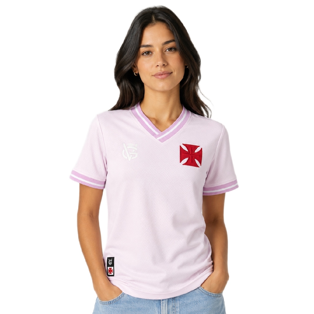 Imagem 2 do produto Camisa do Vasco da Gama VG Cruz de Malta - Feminino