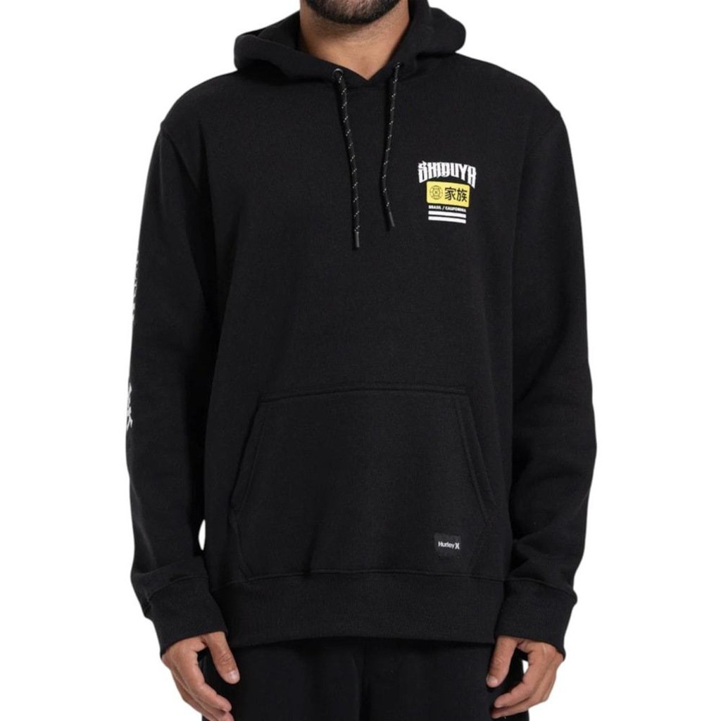 Blusão de Moletom Hurley Canguru x Shibuya Escama - Masculino