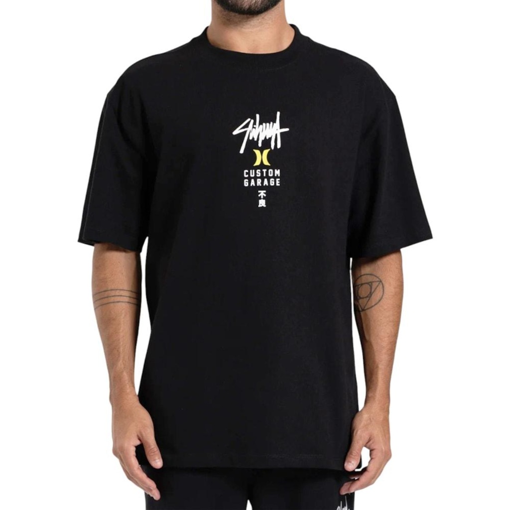 Camiseta Hurley Max Fit x Shibuya Signature Block Party - Masculina
