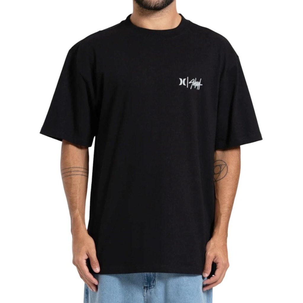 Camiseta Max Fit Hurley x Shibuya Signature Stripe - Masculina
