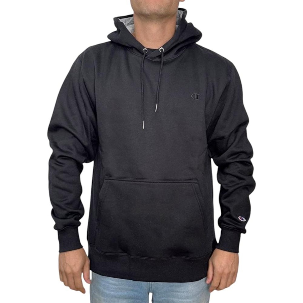 Blusão de Moletom Champion Canguru Hoodie Athletic C Logo - Masculino