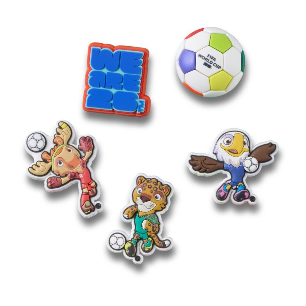 Jibbitz™ Crocs FIFA 2026 Pack com 5 Peças
