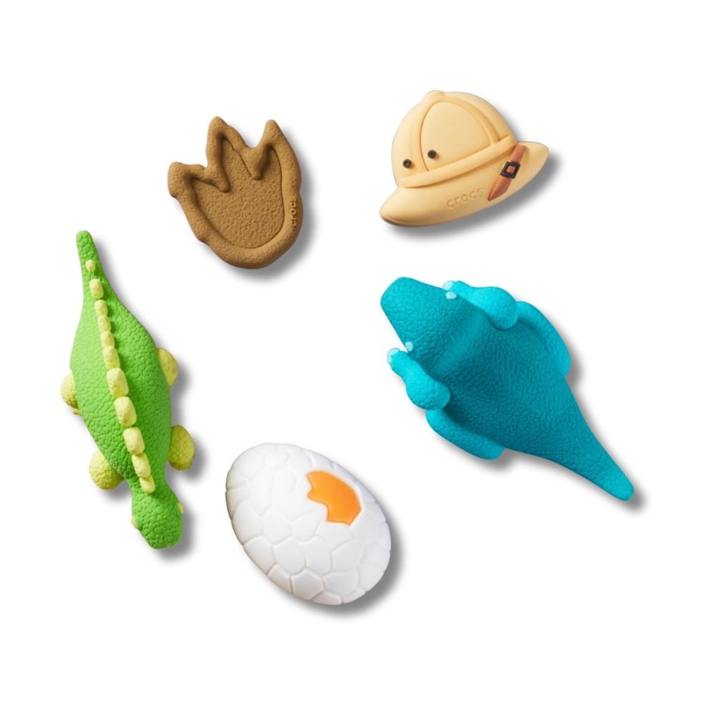 Jibbitz™ Crocs Aventura de Dinossauro 3D Pack com 5 Peças