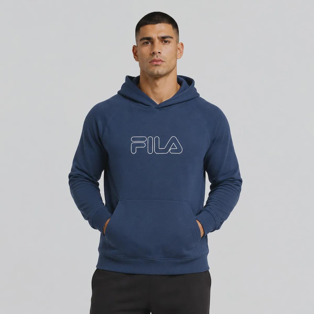Blusão de Moletom com Capuz Fila Outline Light Masculino
